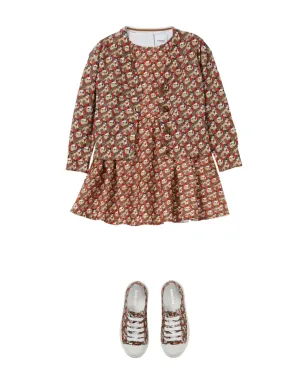 Burberry Kids トーマスベアプリント コットン カーディガン ブラウン - サムネイル3