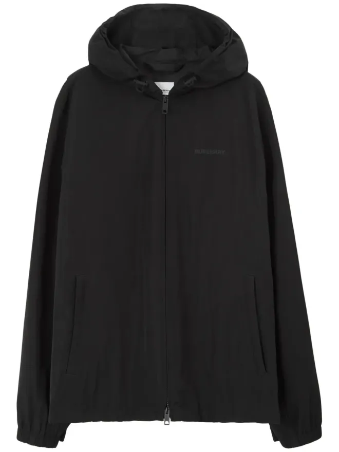 Burberry Burberry ロゴプリント長袖フーディ ブラックの商品画像