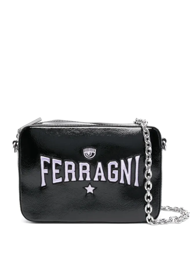 Chiara Ferragni Chiara Ferragni Eyelikeロゴ刺繍クロスボディバッグ - ブラックの商品画像