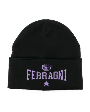 Chiara Ferragni インターシャニット ロゴ ビーニー - サムネイル1