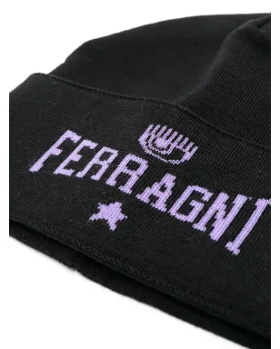 Chiara Ferragni インターシャニット ロゴ ビーニー - サムネイル2