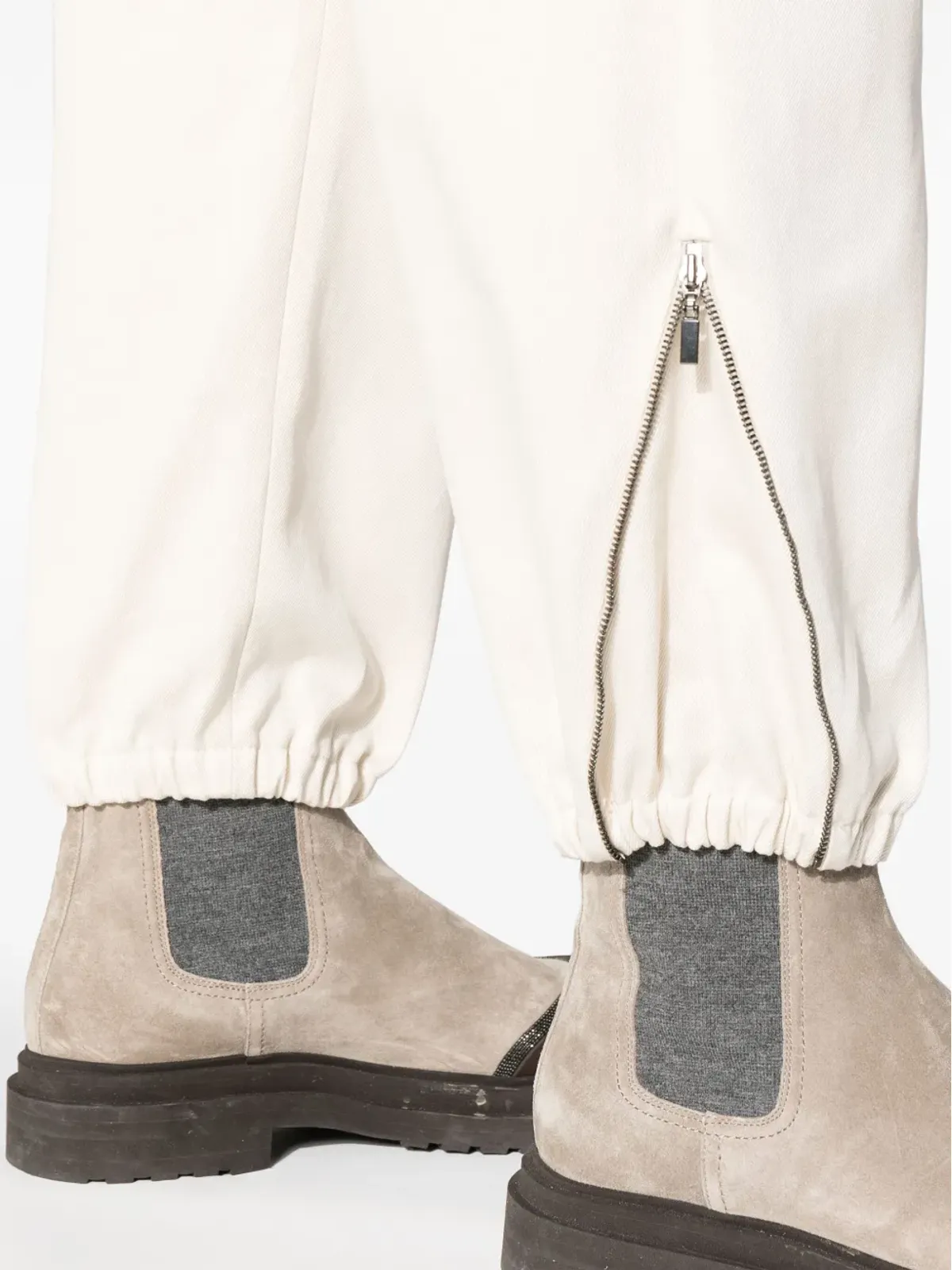Brunello Cucinelli バルーンレッグ コットンパンツ - 画像5