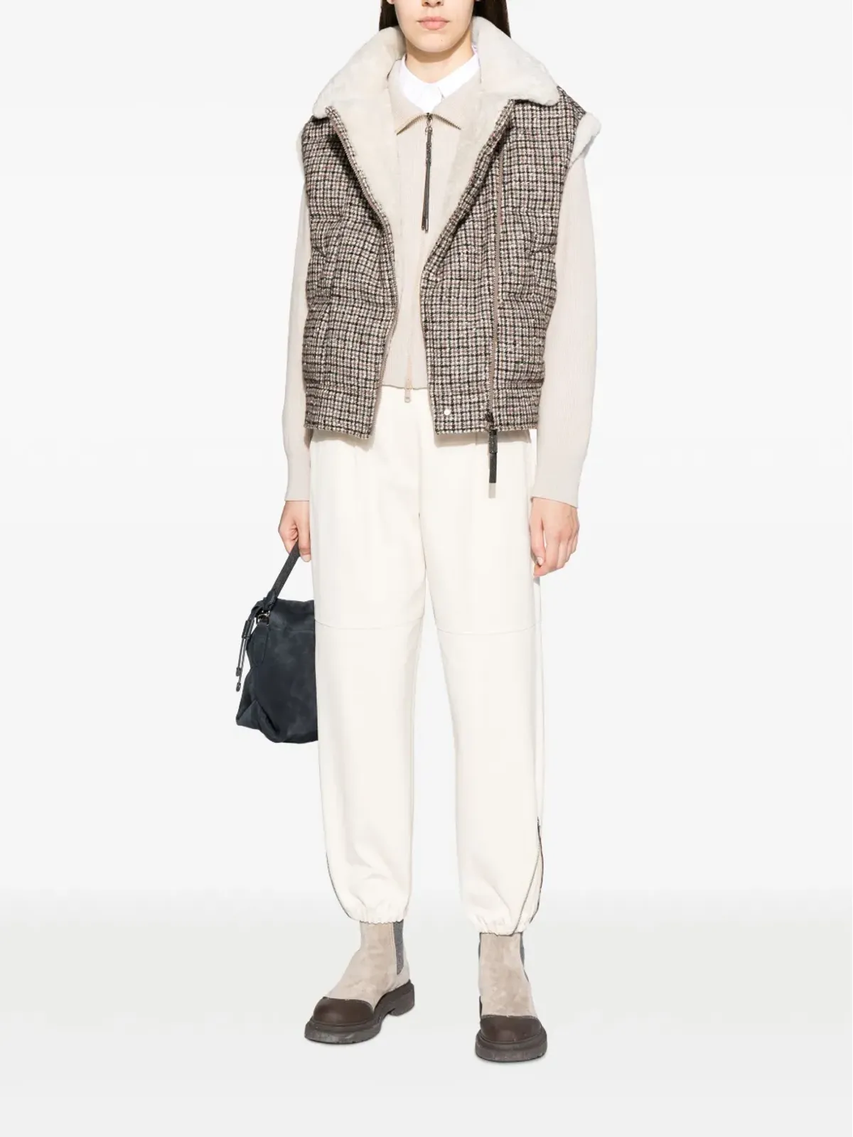 Brunello Cucinelli バルーンレッグ コットンパンツ - 画像2