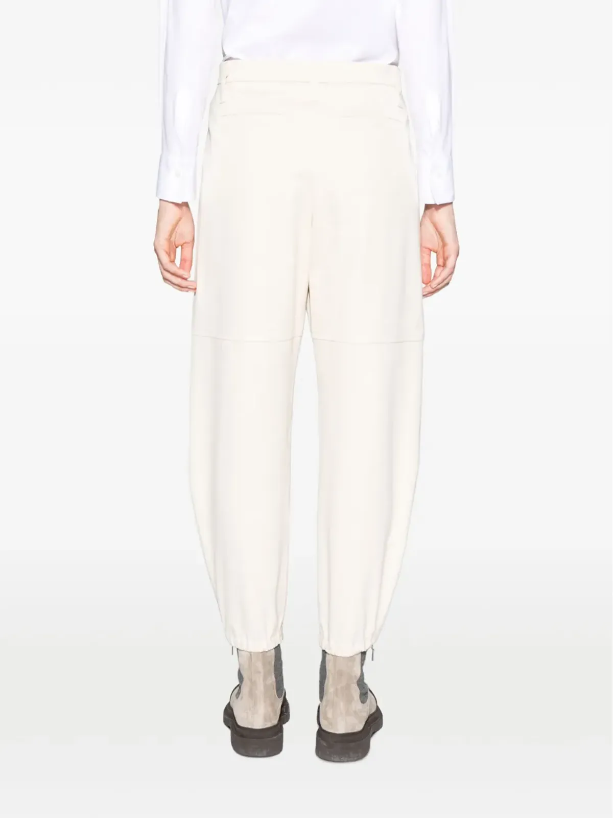 Brunello Cucinelli バルーンレッグ コットンパンツ - 画像4