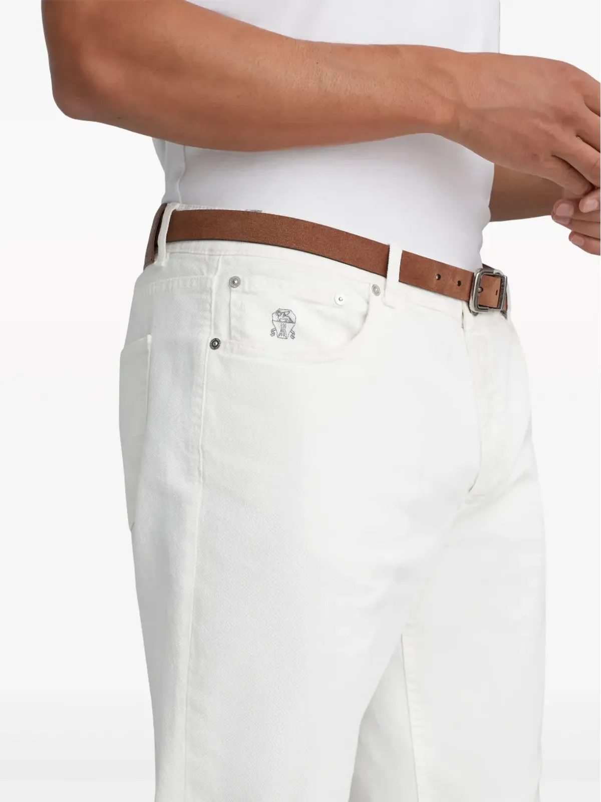 Brunello Cucinelli ストレートレッグデニムジーンズ - 画像5