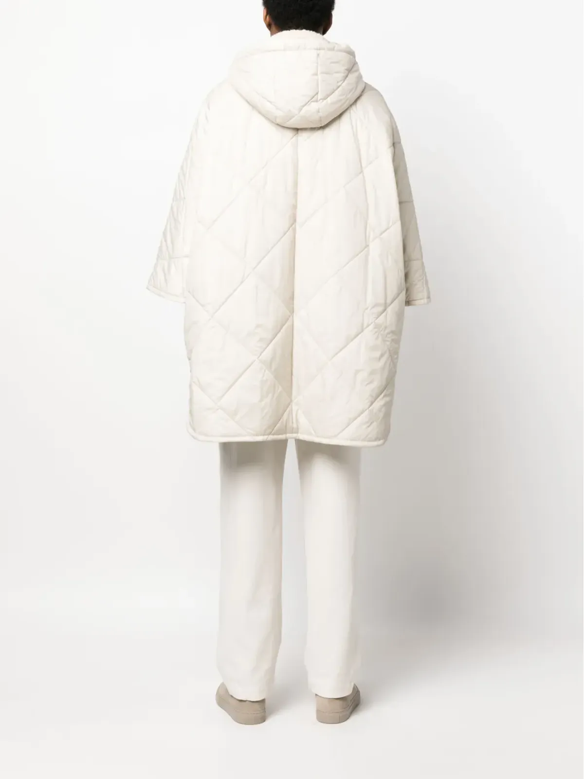 Brunello Cucinelli ワイドスリーブ キルティングコート - 画像4