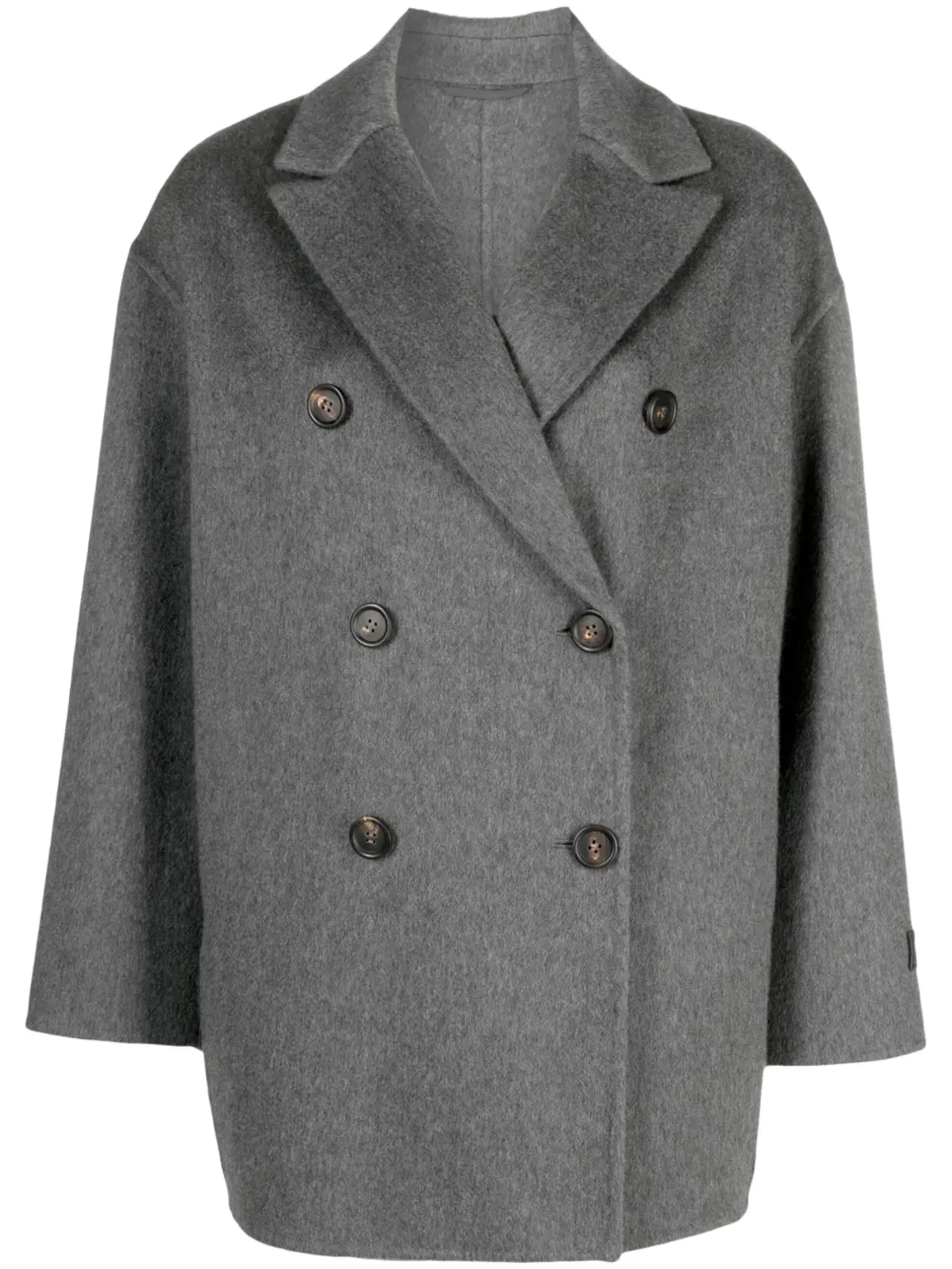 Brunello Cucinelli カシミヤ ダブルブレストコート - 画像1