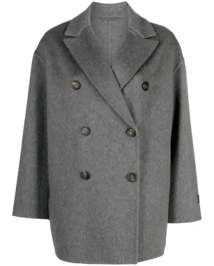 Brunello Cucinelli カシミヤ ダブルブレストコート - サムネイル1