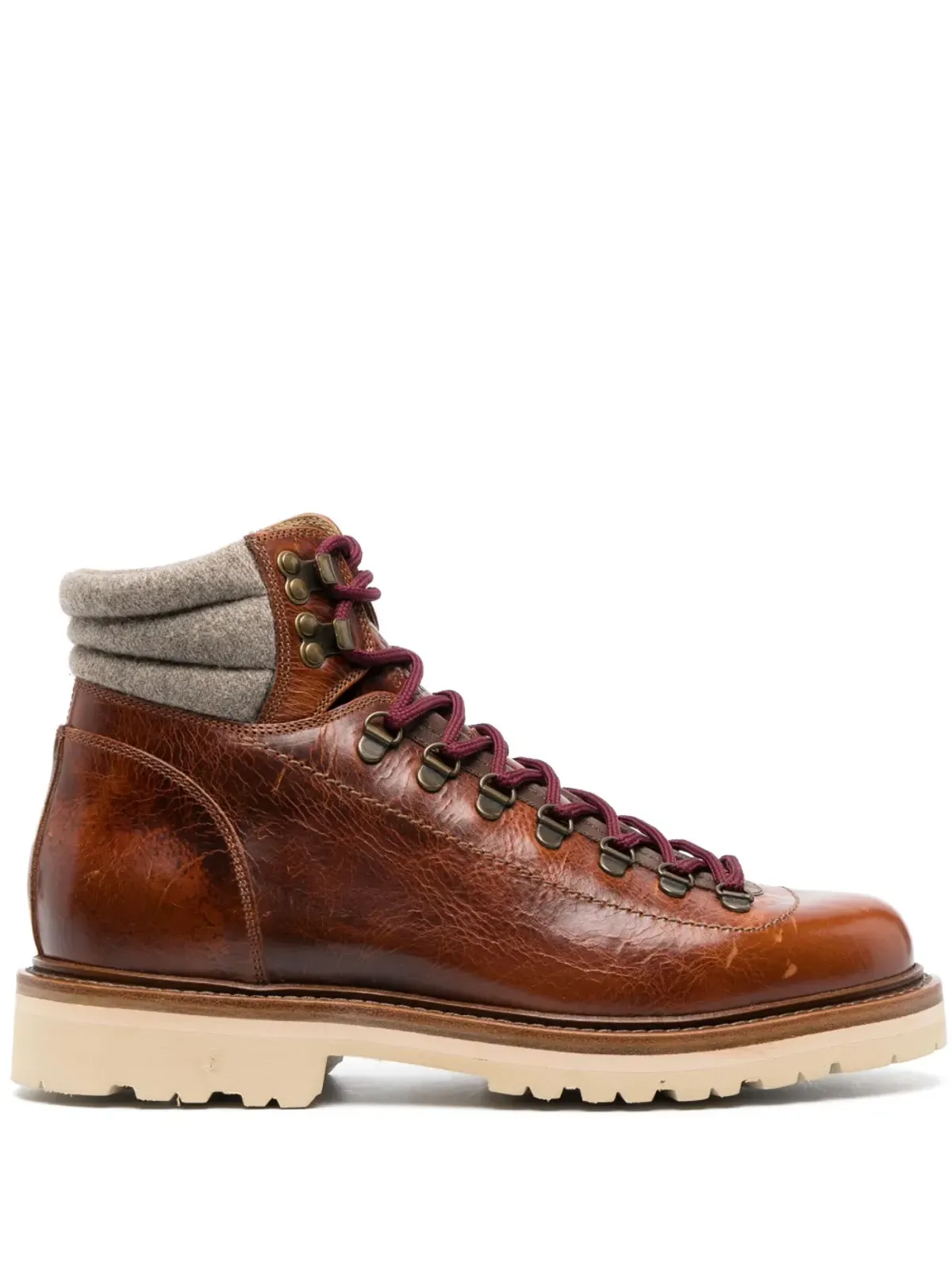 Brunello Cucinelli パッド入りアンクル丈レースアップブーツ - 画像1