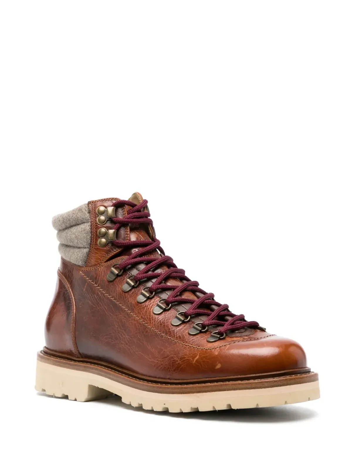 Brunello Cucinelli パッド入りアンクル丈レースアップブーツ - 画像2