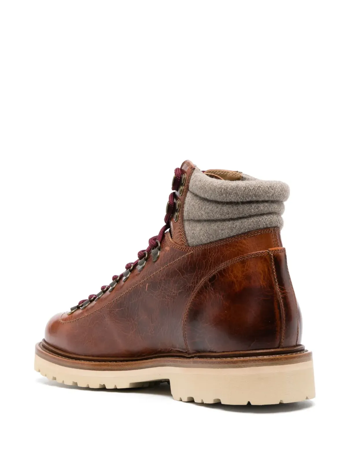Brunello Cucinelli パッド入りアンクル丈レースアップブーツ - 画像3