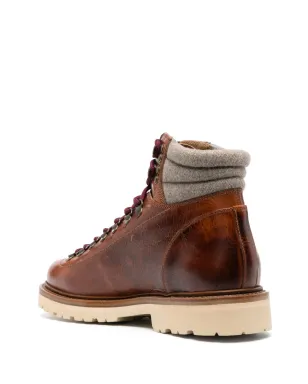 Brunello Cucinelli パッド入りアンクル丈レースアップブーツ - サムネイル3