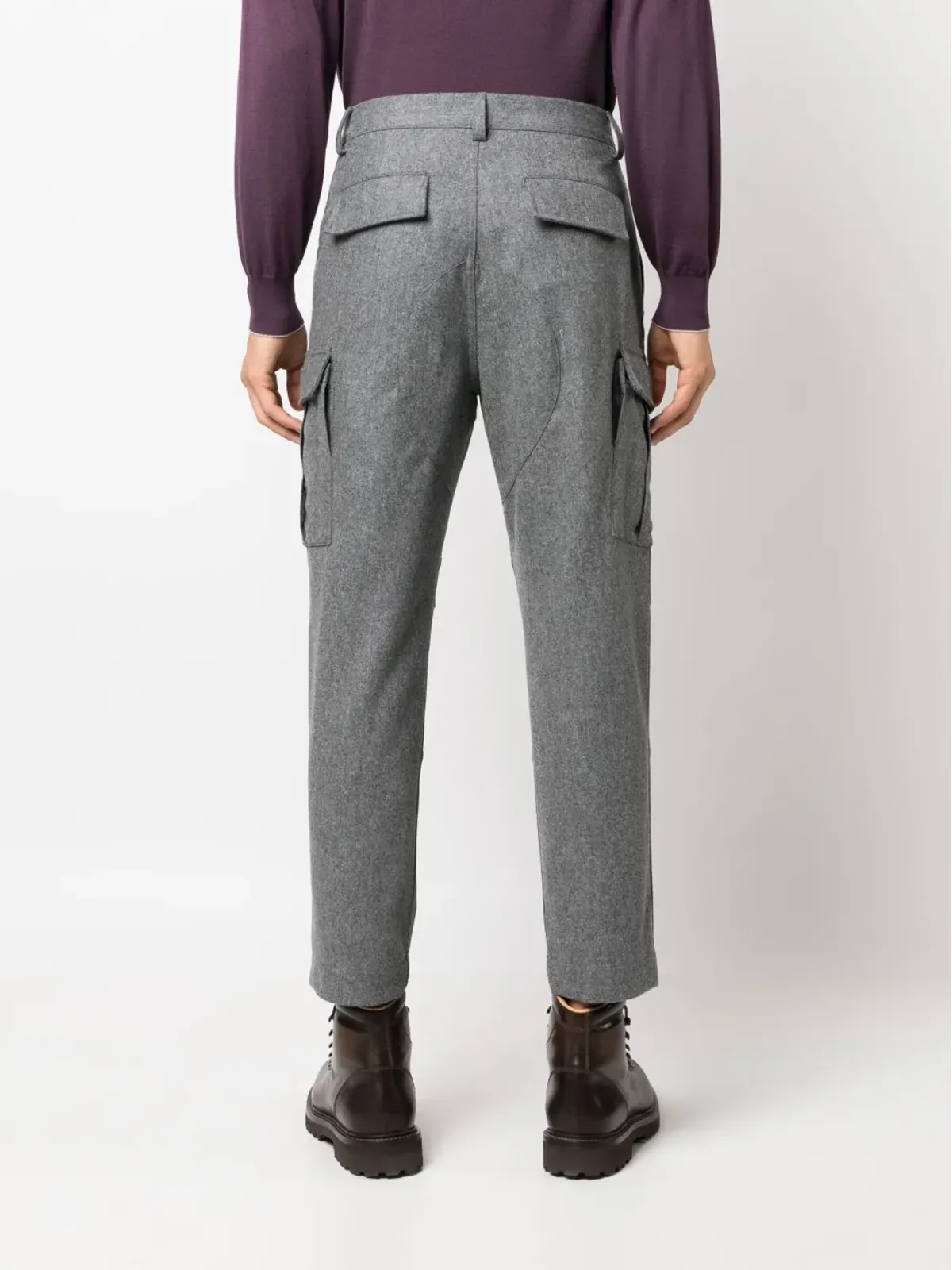 Brunello Cucinelli ストレートレッグ ウールパンツ - 画像4