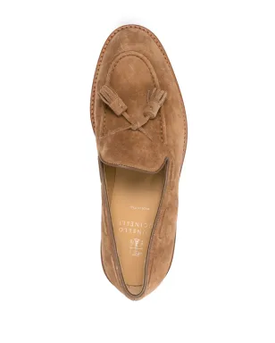 Brunello Cucinelli タッセルディテール スエード ローファー - サムネイル4