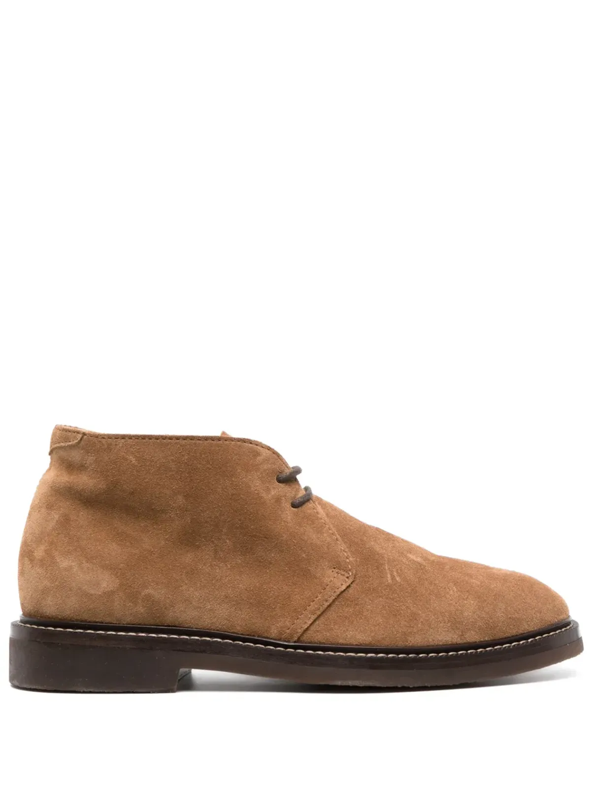 Brunello Cucinelli スエードレースアップアンクルブーツ - 画像1