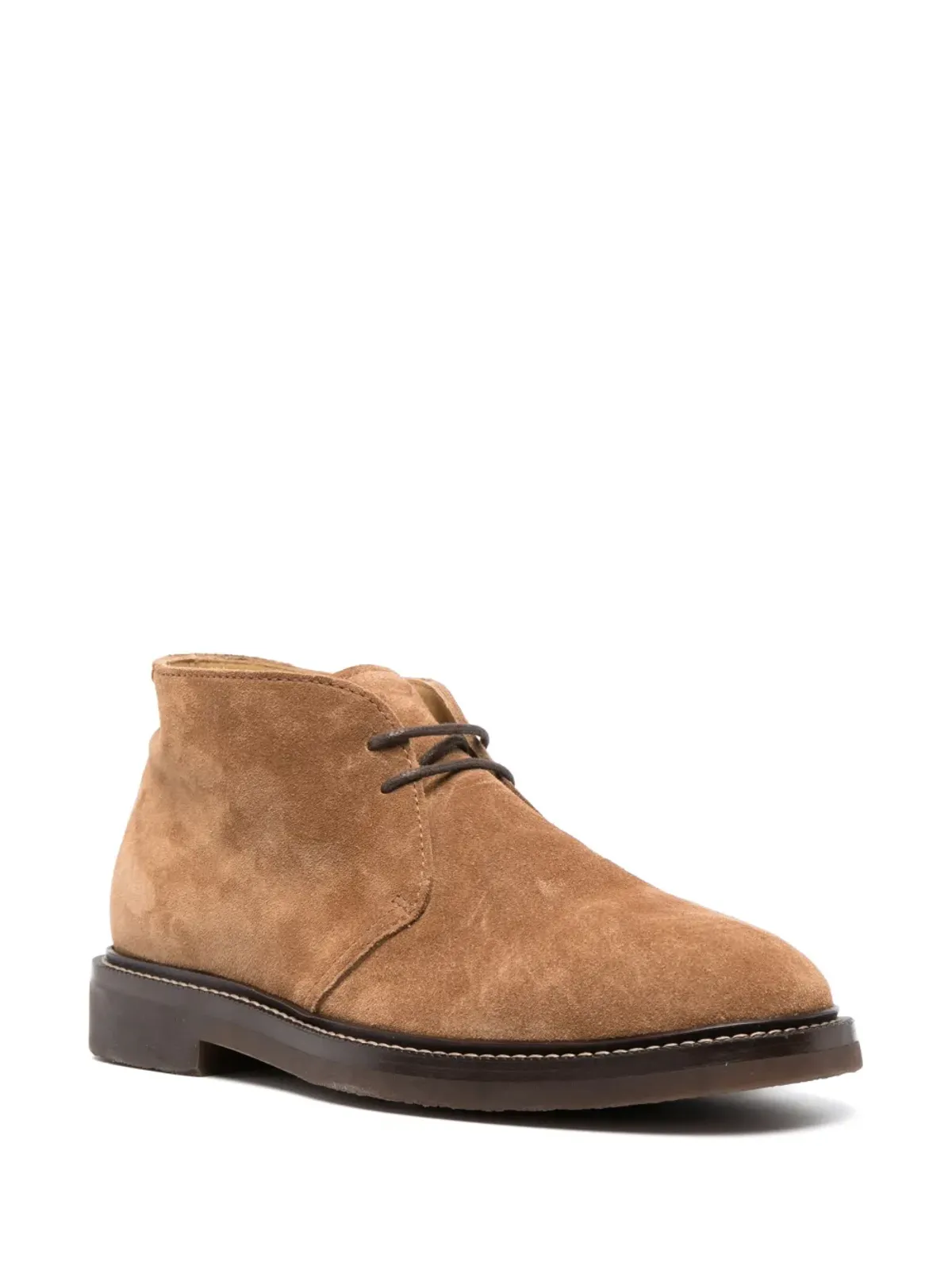 Brunello Cucinelli スエードレースアップアンクルブーツ - 画像2