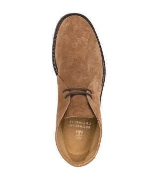 Brunello Cucinelli スエードレースアップアンクルブーツ - サムネイル4