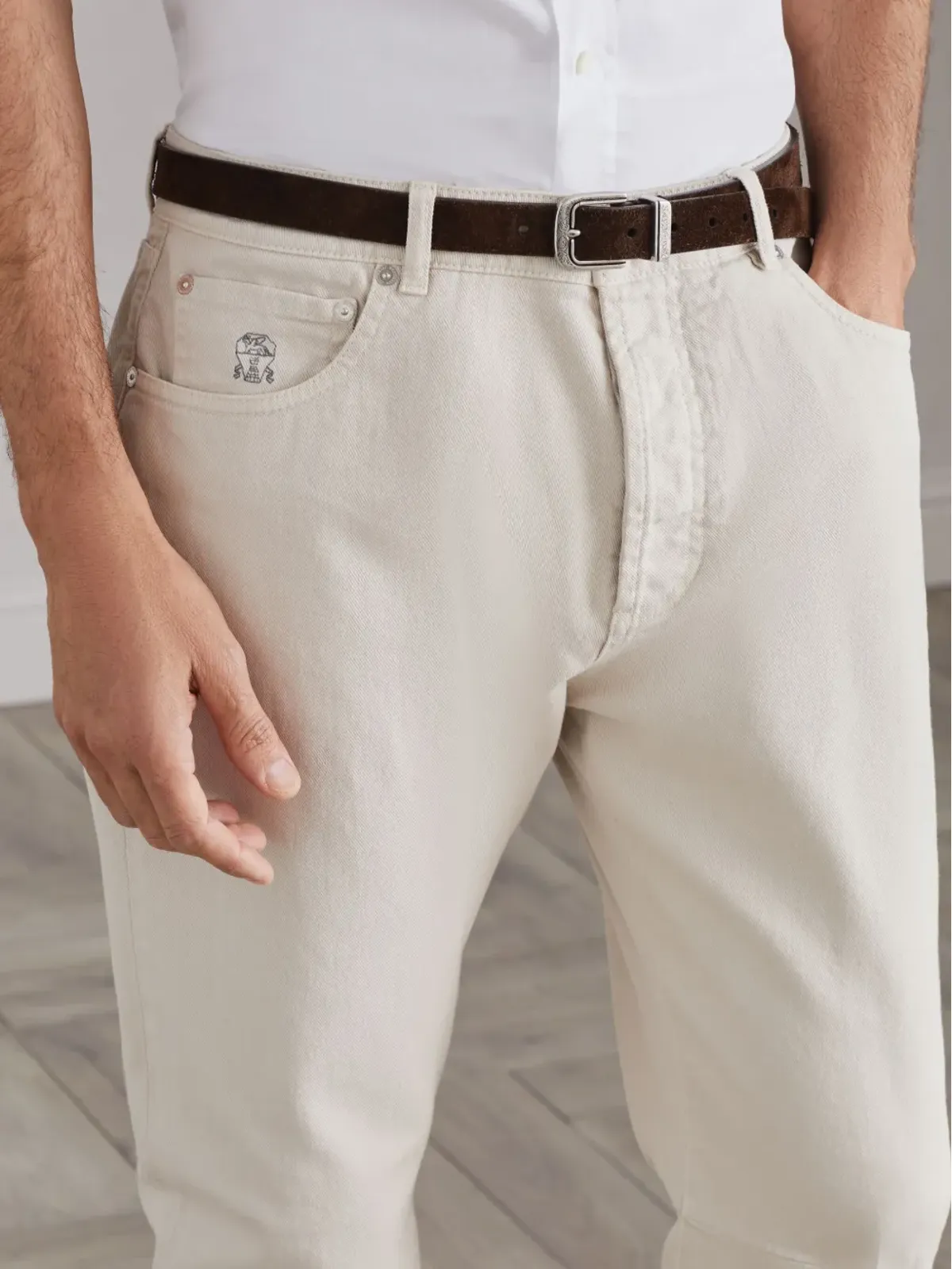 Brunello Cucinelli ミッドライズ・ストレートジーンズ - 画像5