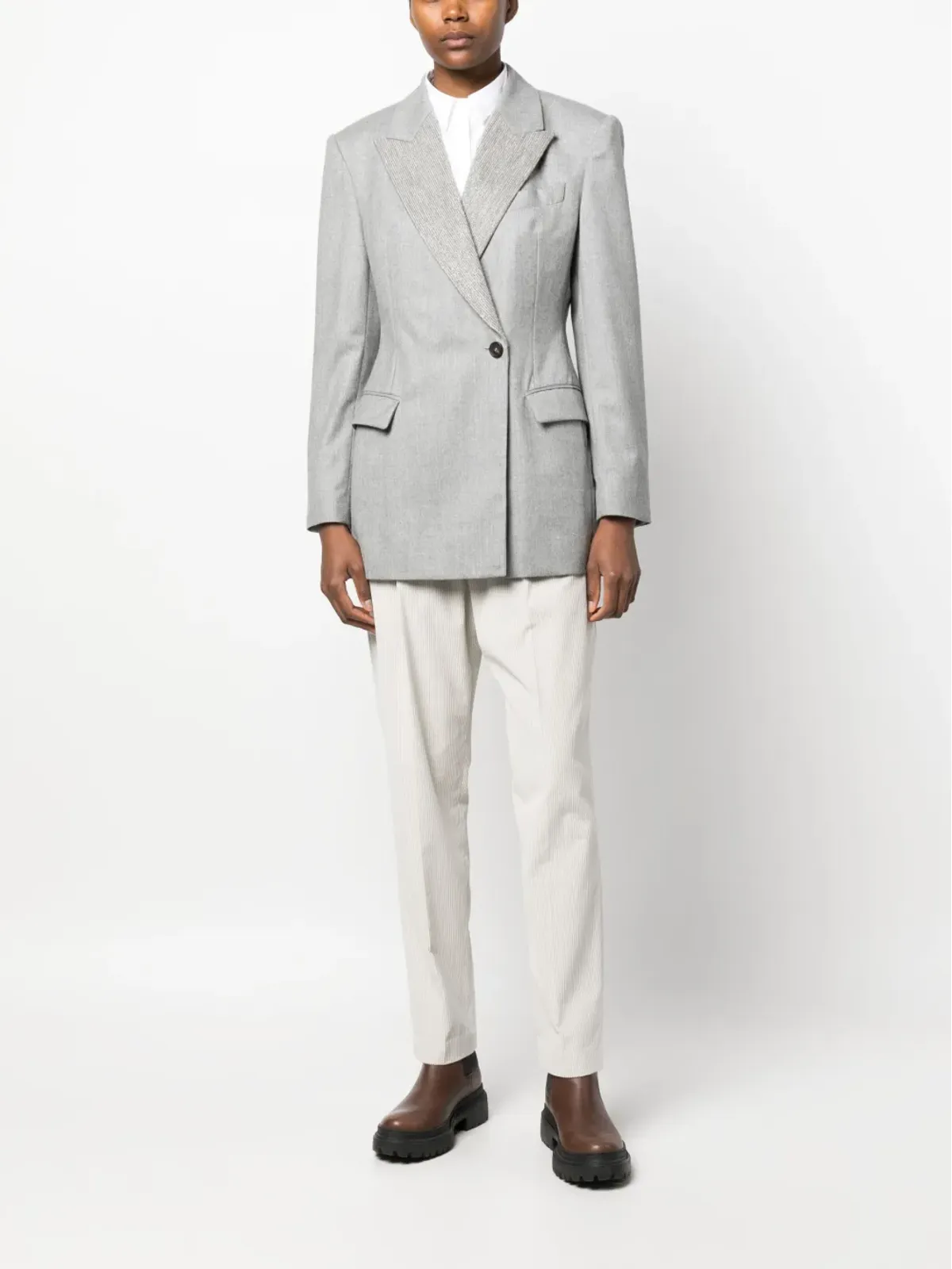 Brunello Cucinelli シングルブレスト ボタン留め ブレザー - 画像2