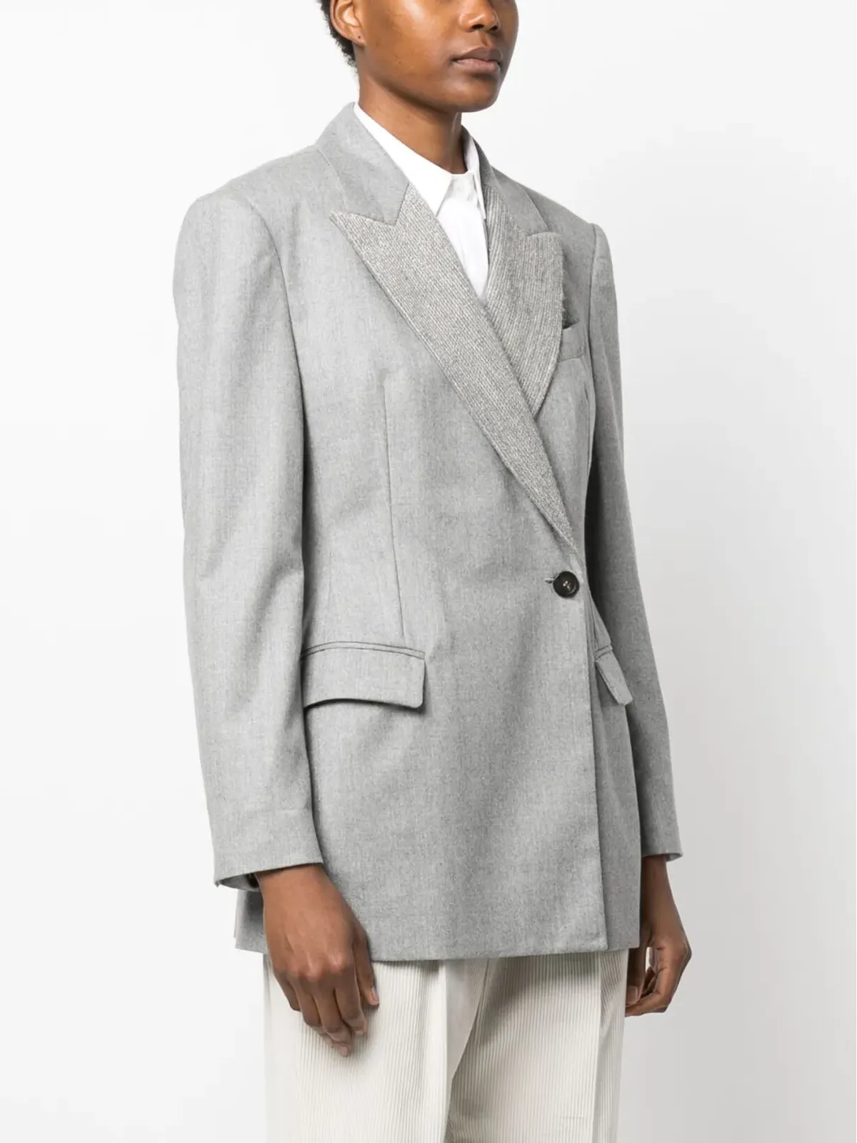 Brunello Cucinelli シングルブレスト ボタン留め ブレザー - 画像3