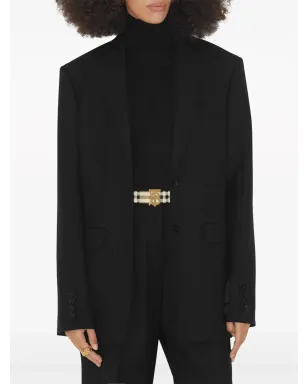 Burberry チェックとレザー TBベルト - ブラウン - サムネイル3