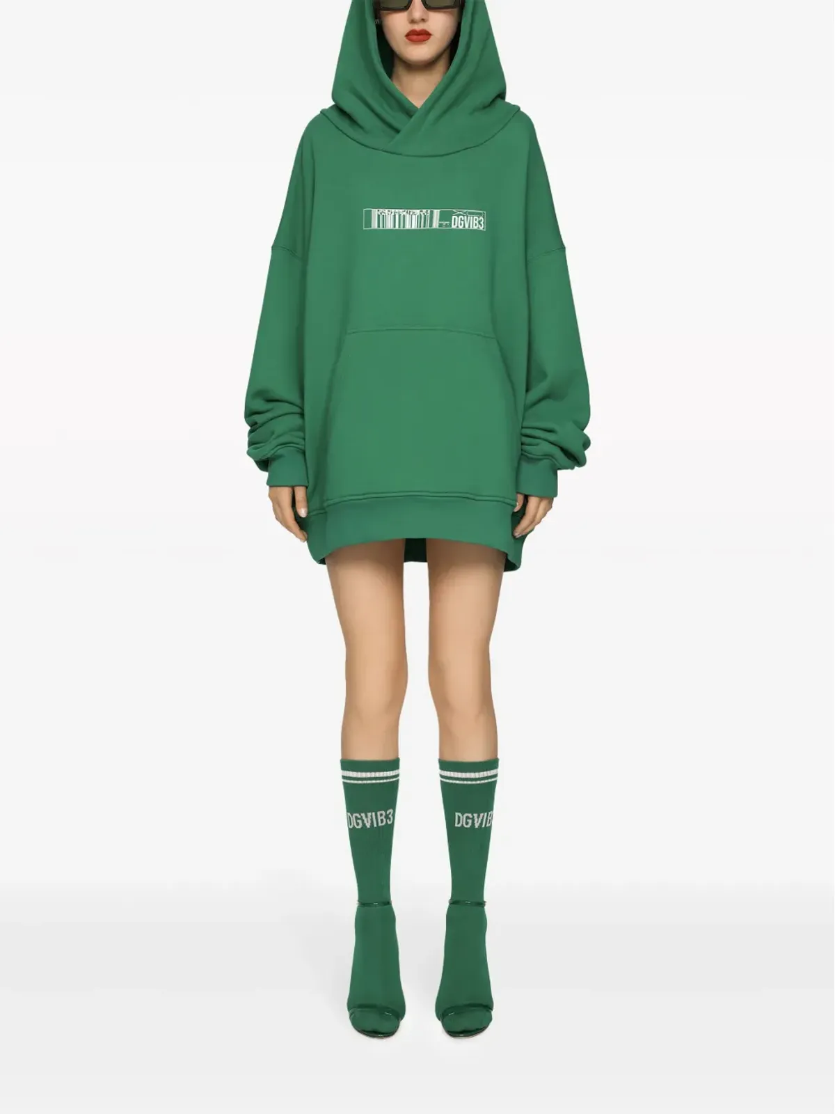 Dolce & Gabbana DGVIB3 ロゴプリント コットンフーディ - 画像2