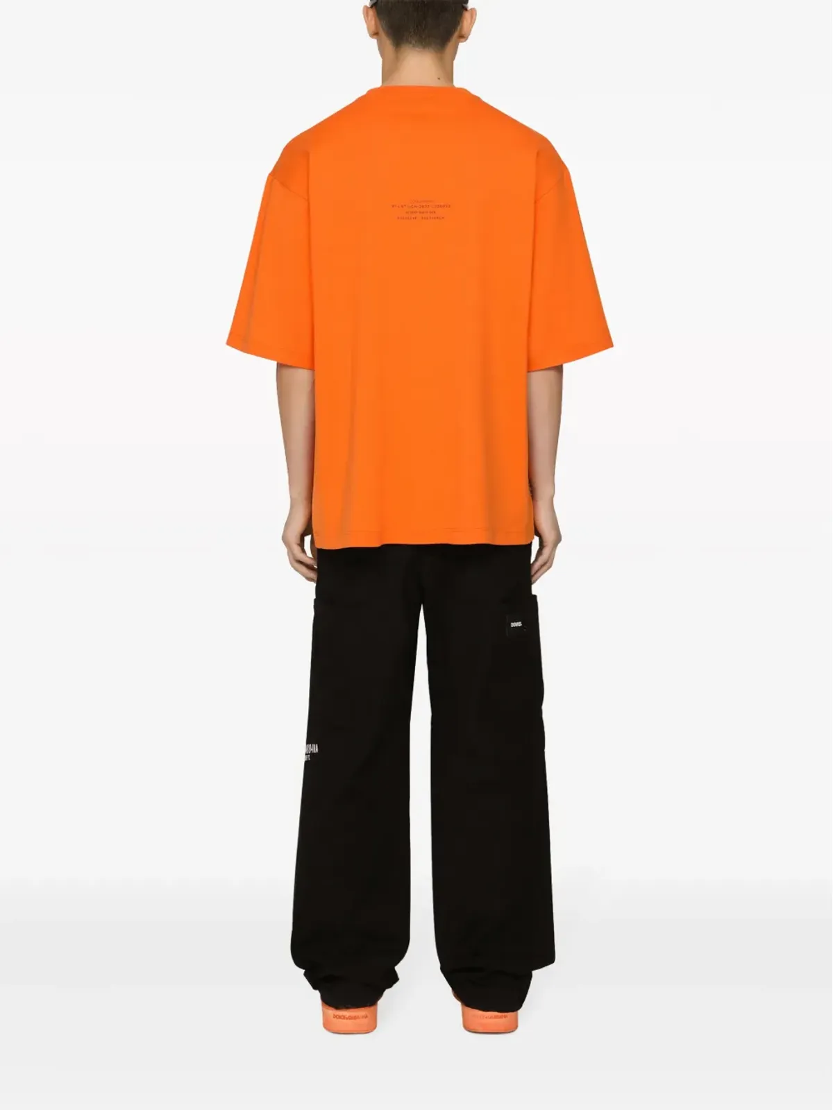 Dolce & Gabbana DGVIB3 スローガンプリント コットンTシャツ - 画像5