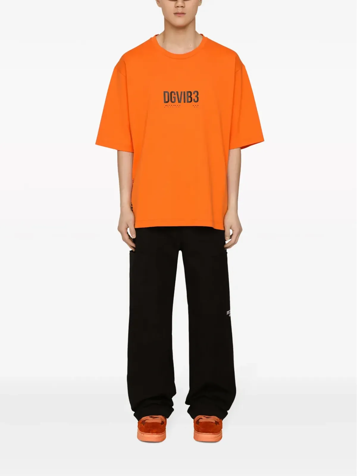 Dolce & Gabbana DGVIB3 スローガンプリント コットンTシャツ - 画像2