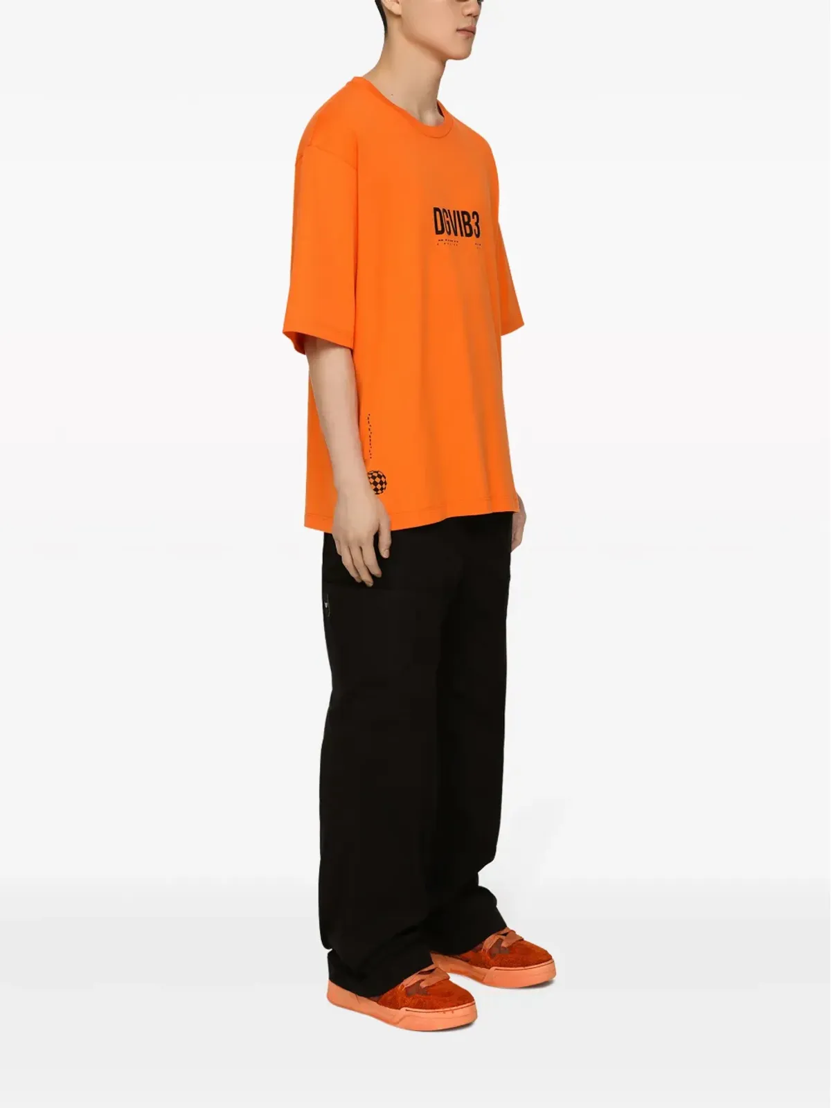 Dolce & Gabbana DGVIB3 スローガンプリント コットンTシャツ - 画像3
