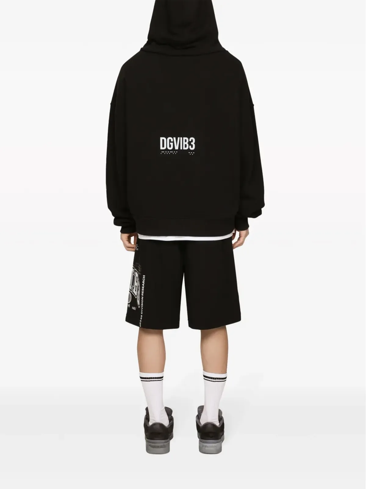 Dolce & Gabbana DGVIB3 プリントコットンフーディー - 画像5