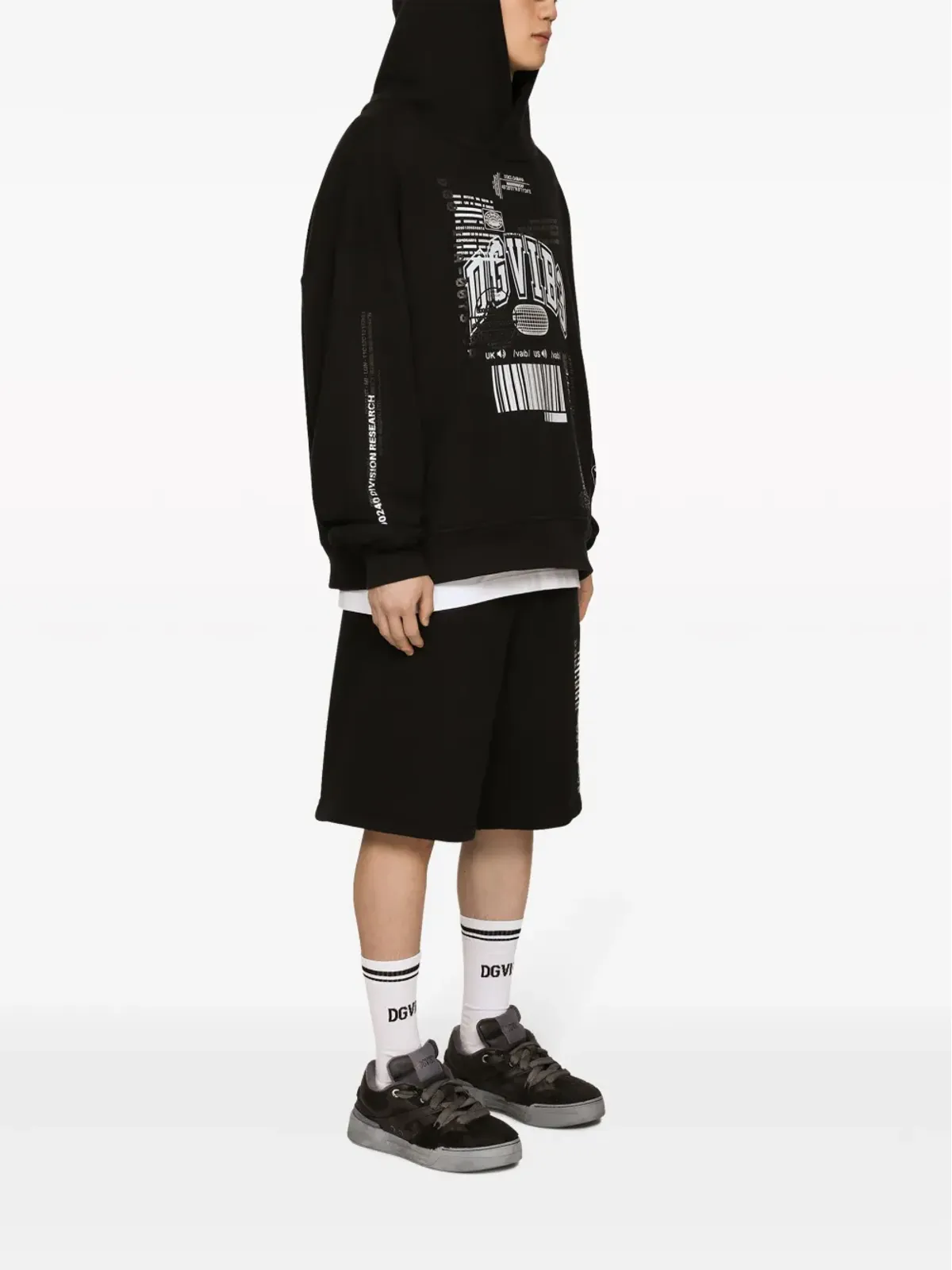 Dolce & Gabbana DGVIB3 プリントコットンフーディー - 画像3