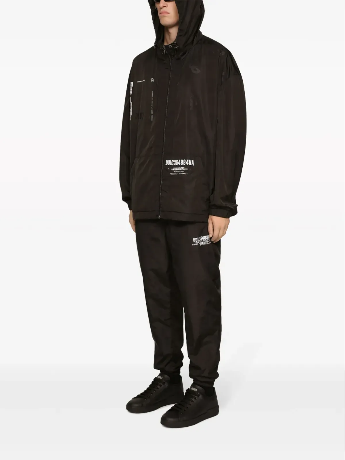 Dolce & Gabbana DGVIB3 ロゴプリント フード付きジャケット - 画像4