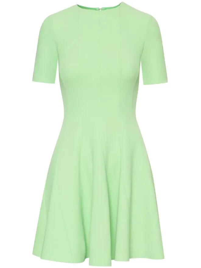 Oscar de la Renta Oscar de la Renta プリーツ入り半袖ミニドレスの商品画像