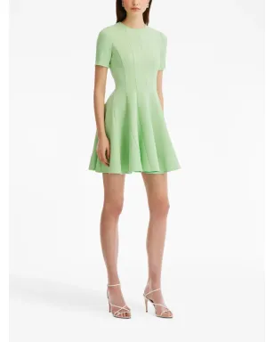 Oscar de la Renta プリーツ入り半袖ミニドレス - サムネイル2