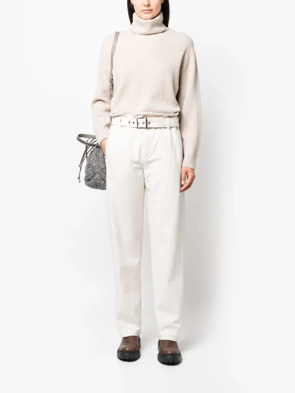 Brunello Cucinelli リブ編みウール混紡セーター - 画像2