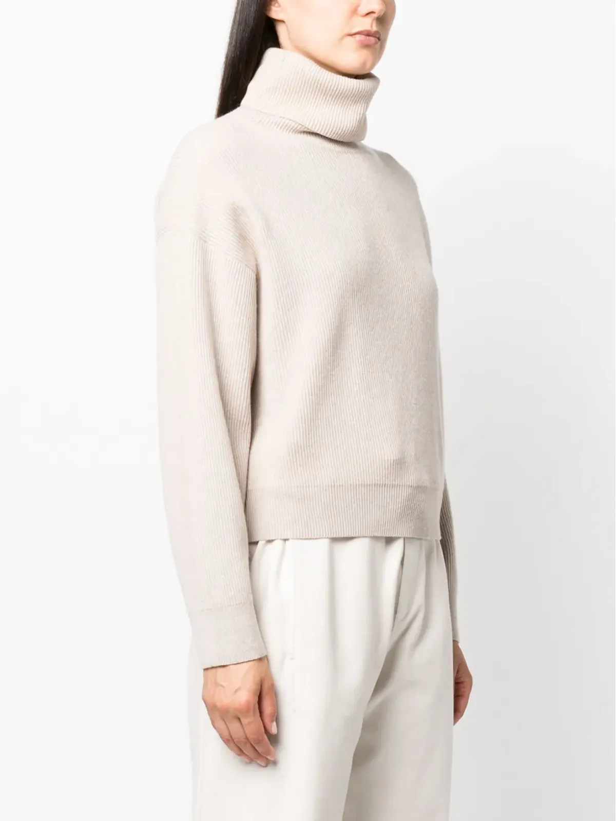 Brunello Cucinelli リブ編みウール混紡セーター - 画像3