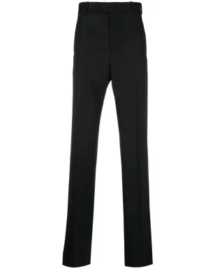 Alexander McQueen ストレートレッグ ウールパンツ - ブラック - サムネイル1