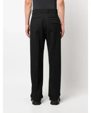 Alexander McQueen ストレートレッグ ウールパンツ - ブラック - サムネイル4