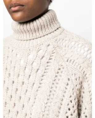 Brunello Cucinelli ハイネック クロシェ編みニットセーター - サムネイル5
