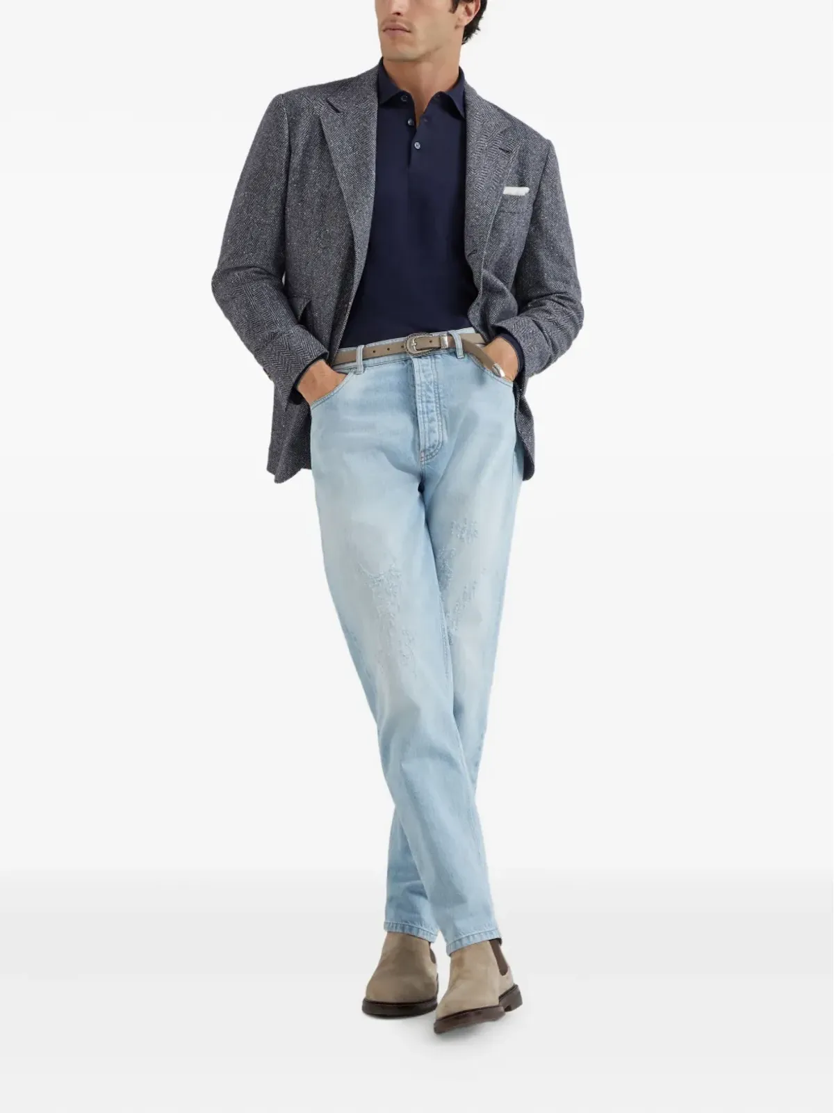 Brunello Cucinelli コットンポロシャツ - 画像2