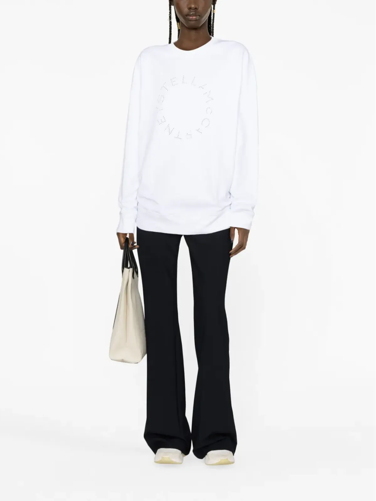 Stella McCartney ロゴ入りラインストーン装飾スウェット - 画像2