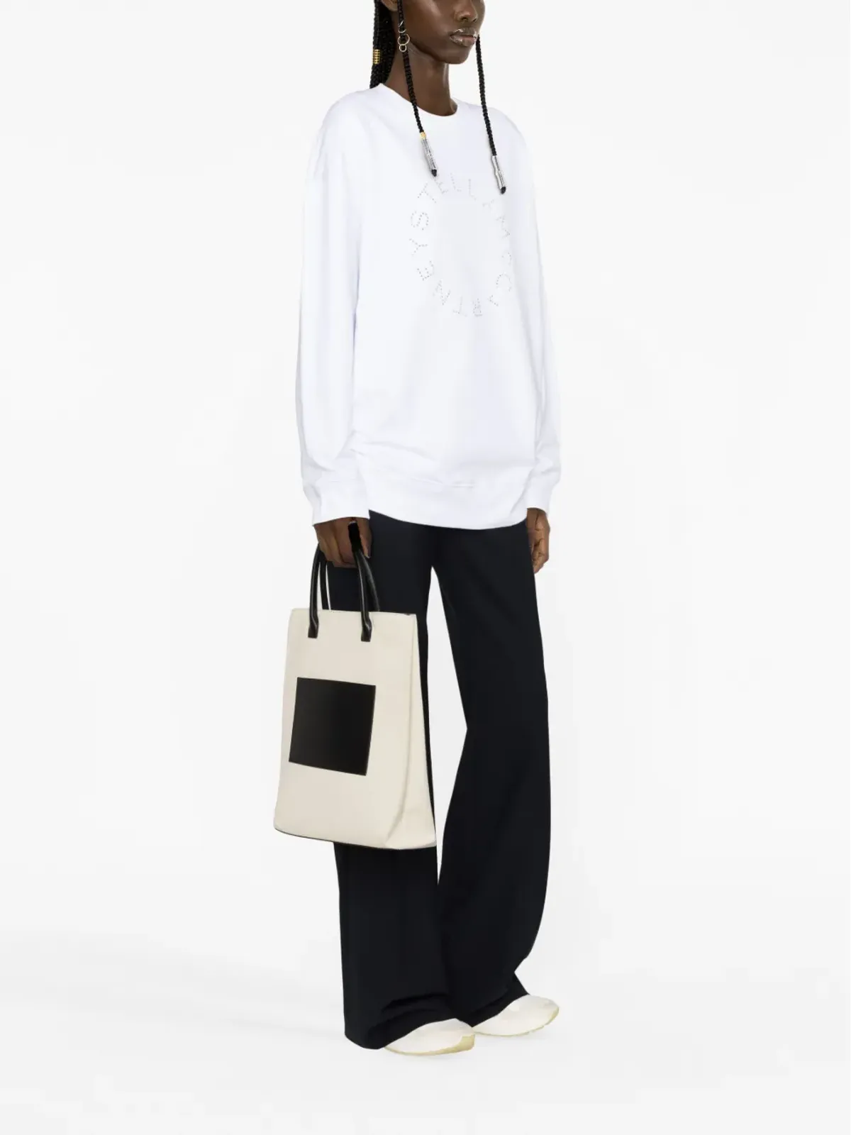 Stella McCartney ロゴ入りラインストーン装飾スウェット - 画像3