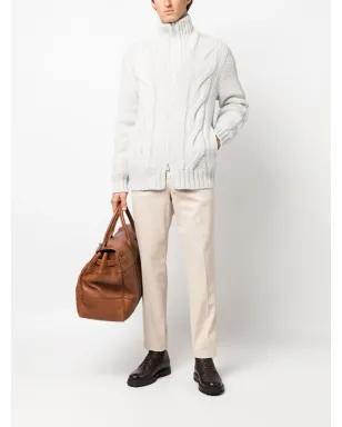 Brunello Cucinelli ケーブルニットパデッドジャケット - サムネイル2