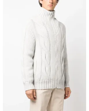 Brunello Cucinelli ケーブルニットパデッドジャケット - サムネイル3