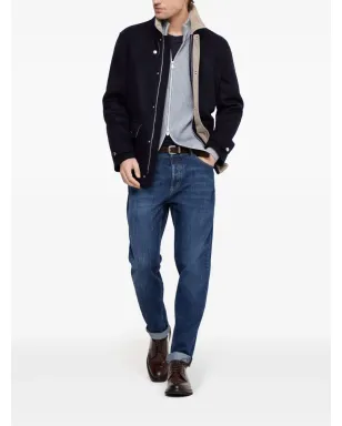 Brunello Cucinelli ミッドライズ テーパードジーンズ - ブルー - サムネイル2