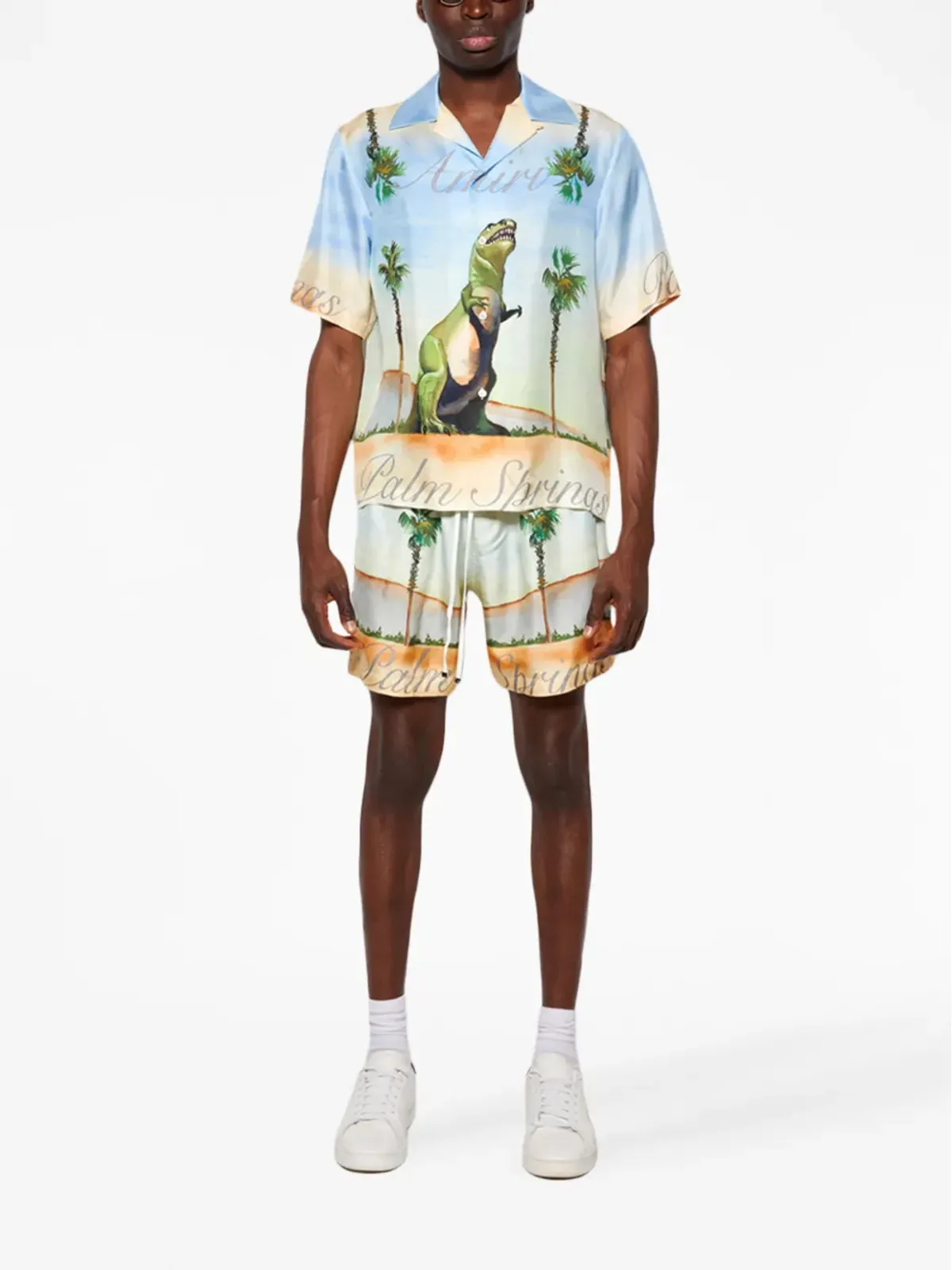 AMIRI ダイナソー Webster palm-tree ショーツ - 画像2