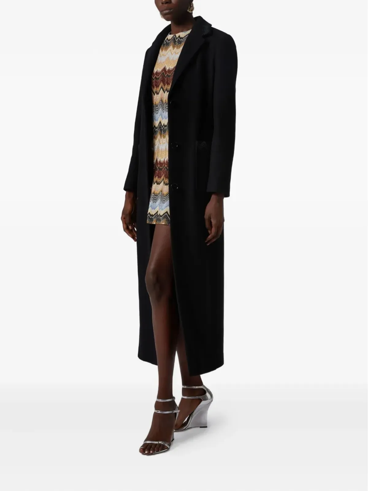 Missoni ボタン留めコート - 画像3