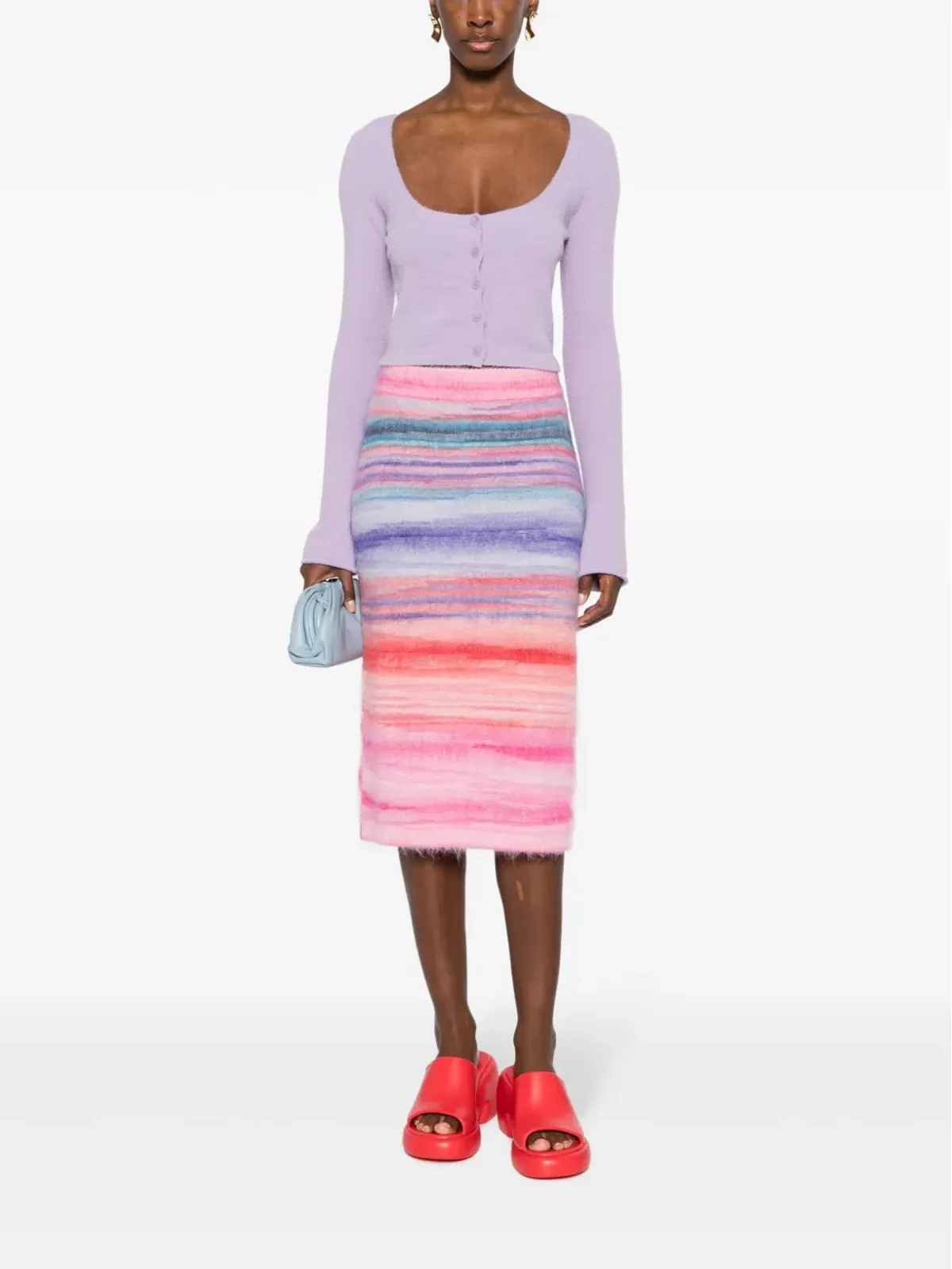 Missoni スラブ起毛ニットスカート - 画像2
