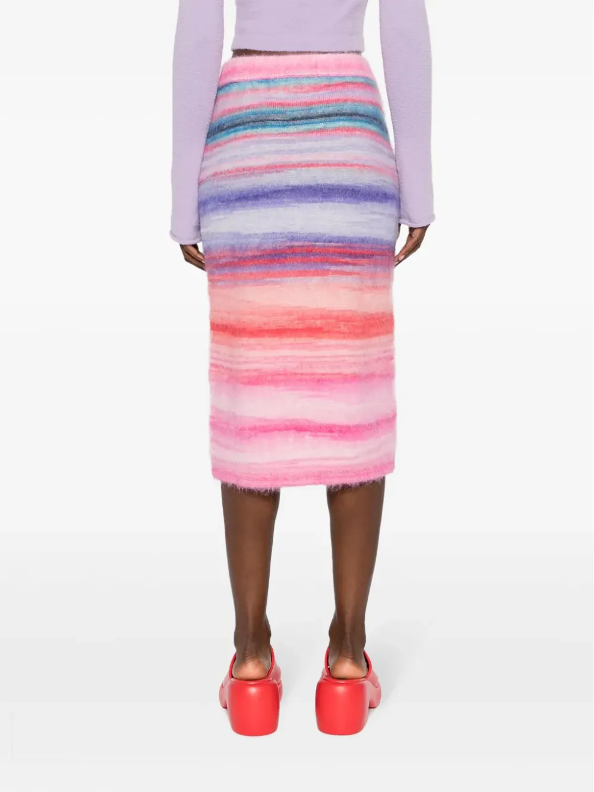 Missoni スラブ起毛ニットスカート - 画像4