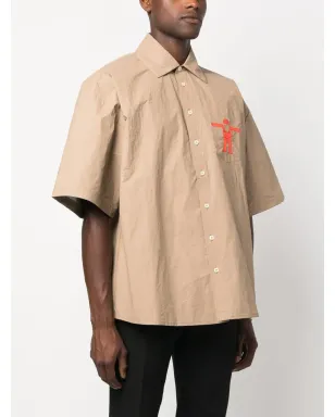 Walter Van Beirendonck スター ロゴプリント オーバーサイズ シャツ - サムネイル3